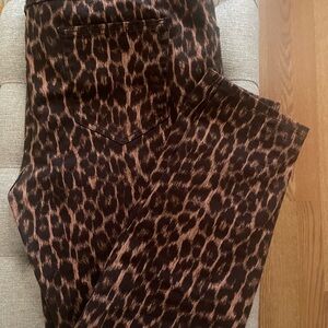 Lisa Rinna Collection Animal Print Trousers